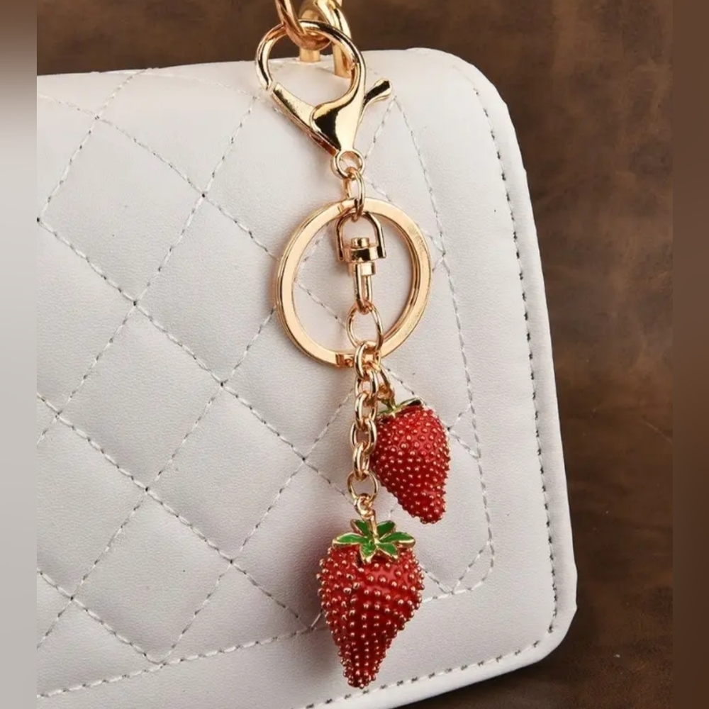 Strawberry Bag Charm